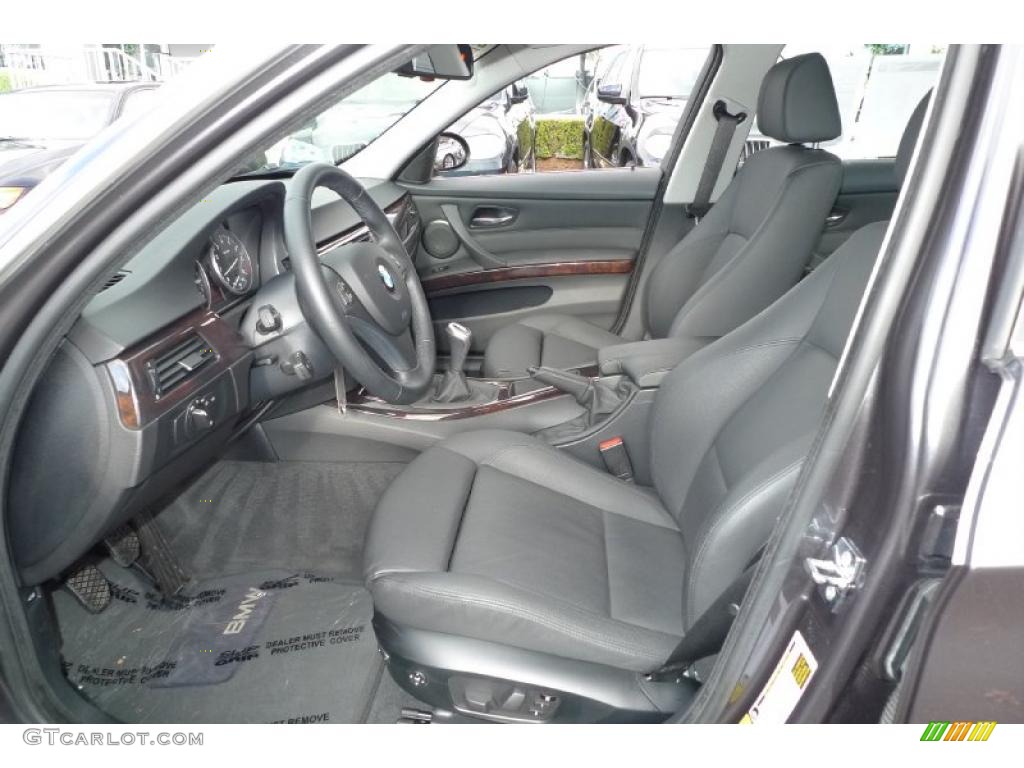 Black Interior 2008 BMW 3 Series 335xi Sedan Photo #40182290