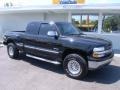 2000 Onyx Black Chevrolet Silverado 1500 Z71 Extended Cab 4x4  photo #2