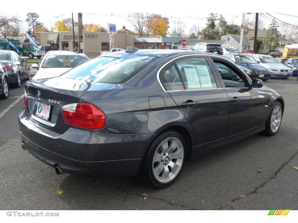 2008 3 Series 335xi Sedan - Sparkling Graphite Metallic / Black photo #10