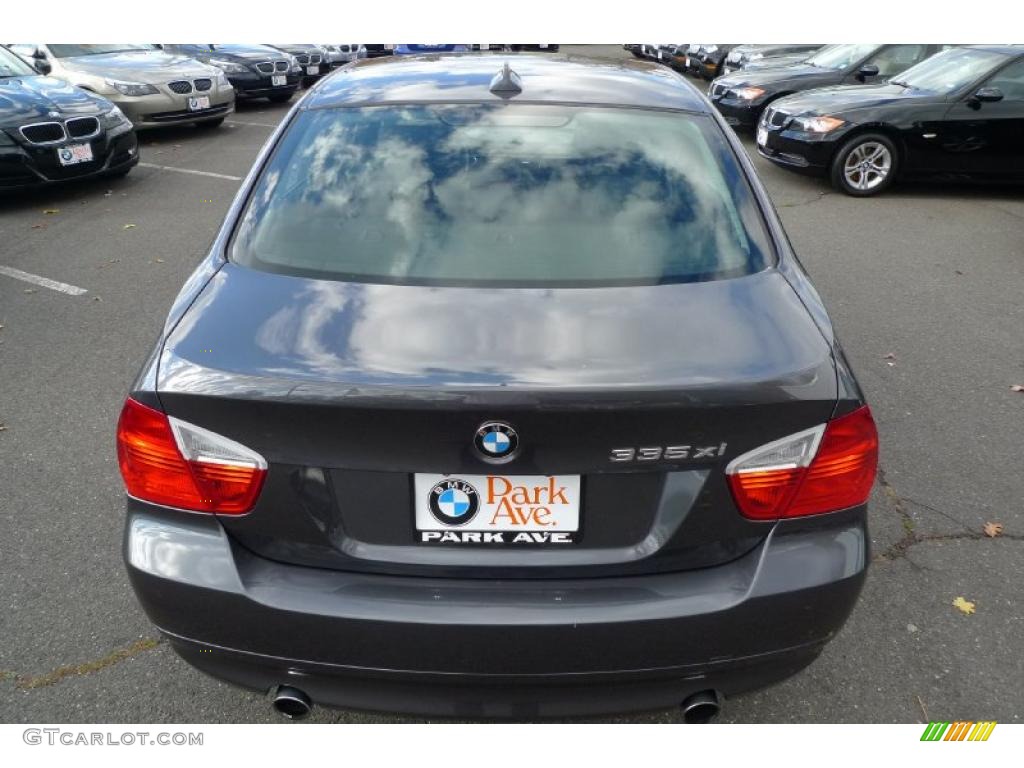 2008 3 Series 335xi Sedan - Sparkling Graphite Metallic / Black photo #13