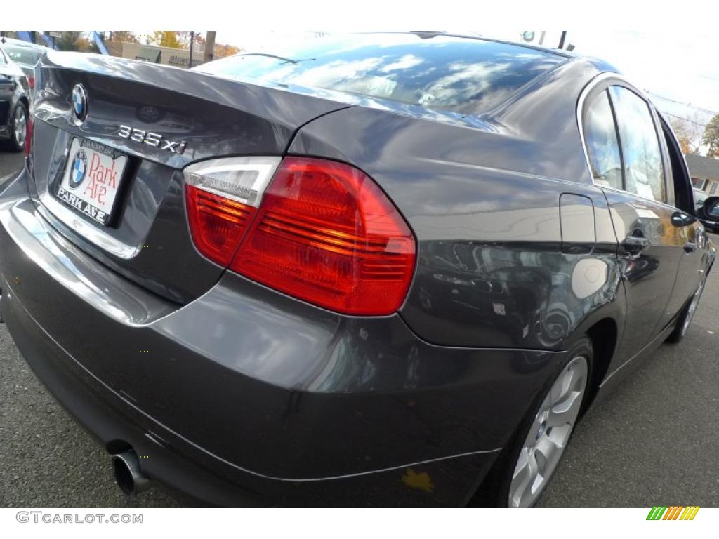 2008 3 Series 335xi Sedan - Sparkling Graphite Metallic / Black photo #17