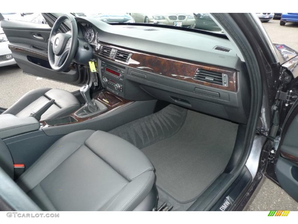 2008 3 Series 335xi Sedan - Sparkling Graphite Metallic / Black photo #33