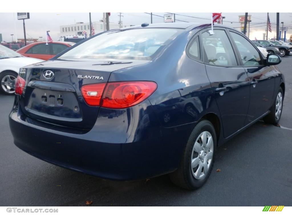 2008 Elantra GLS Sedan - Regatta Blue Metallic / Beige photo #2