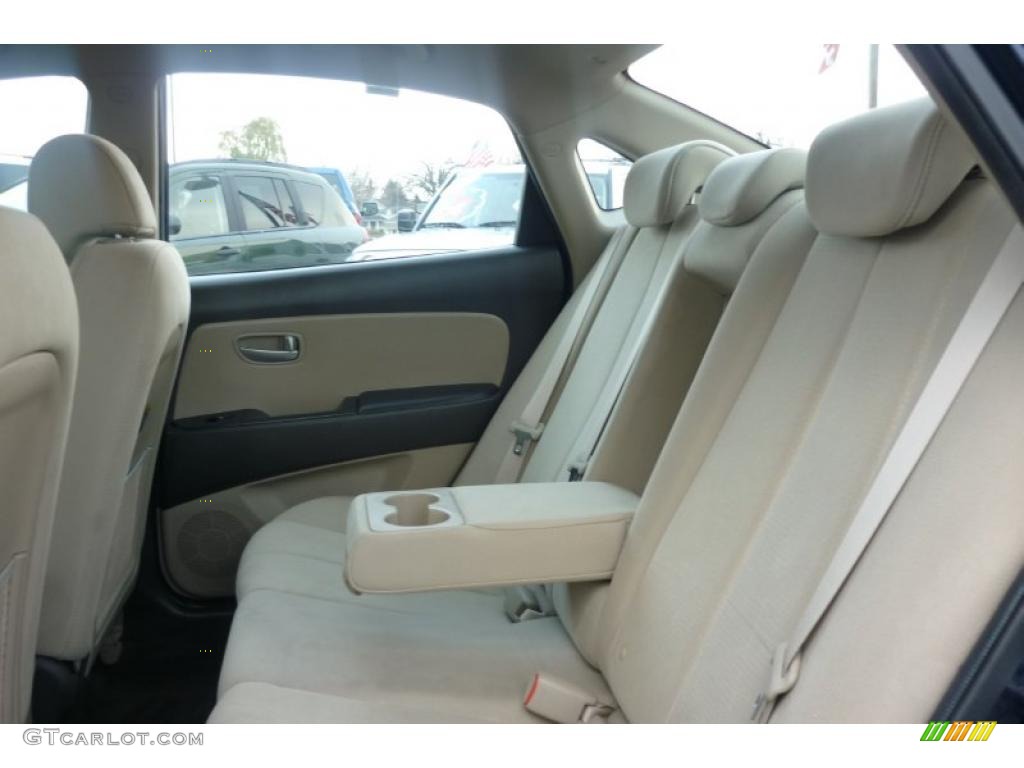 2008 Elantra GLS Sedan - Regatta Blue Metallic / Beige photo #6