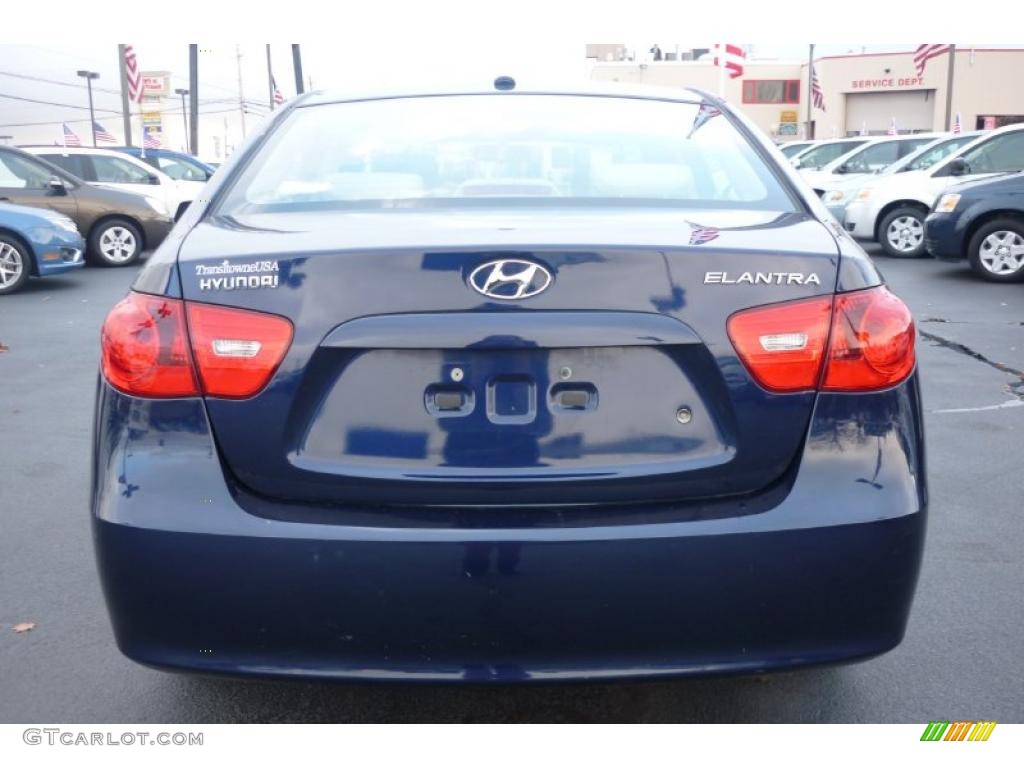2008 Elantra GLS Sedan - Regatta Blue Metallic / Beige photo #8