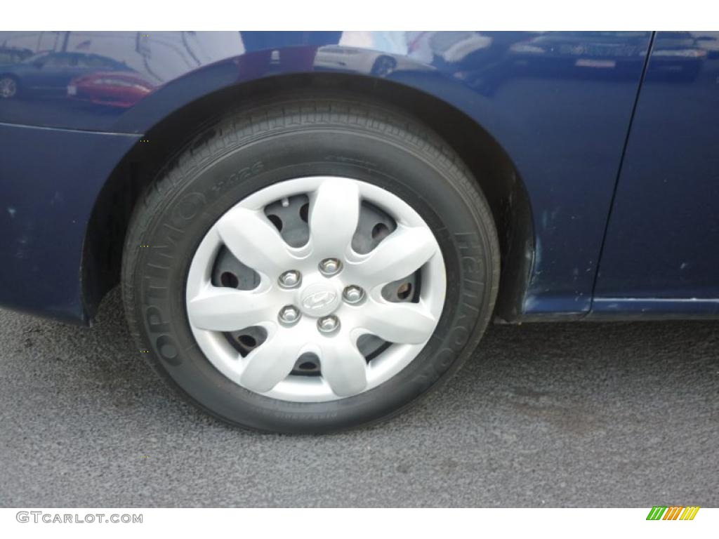 2008 Elantra GLS Sedan - Regatta Blue Metallic / Beige photo #14