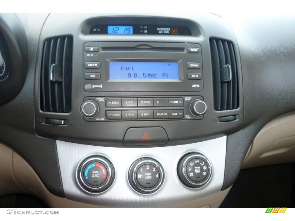 2008 Elantra GLS Sedan - Regatta Blue Metallic / Beige photo #16