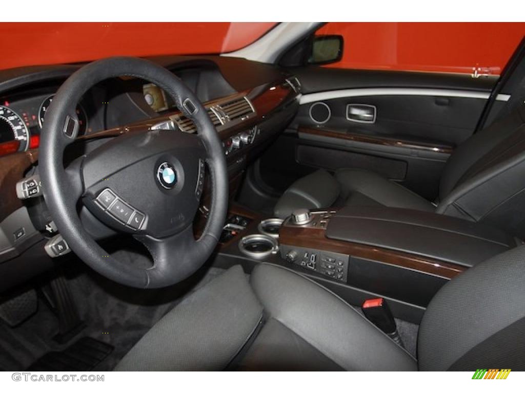 2008 7 Series 750Li Sedan - Azurite Black Metallic / Flannel Grey photo #4