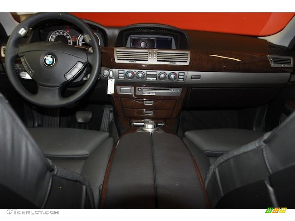 2008 7 Series 750Li Sedan - Azurite Black Metallic / Flannel Grey photo #5