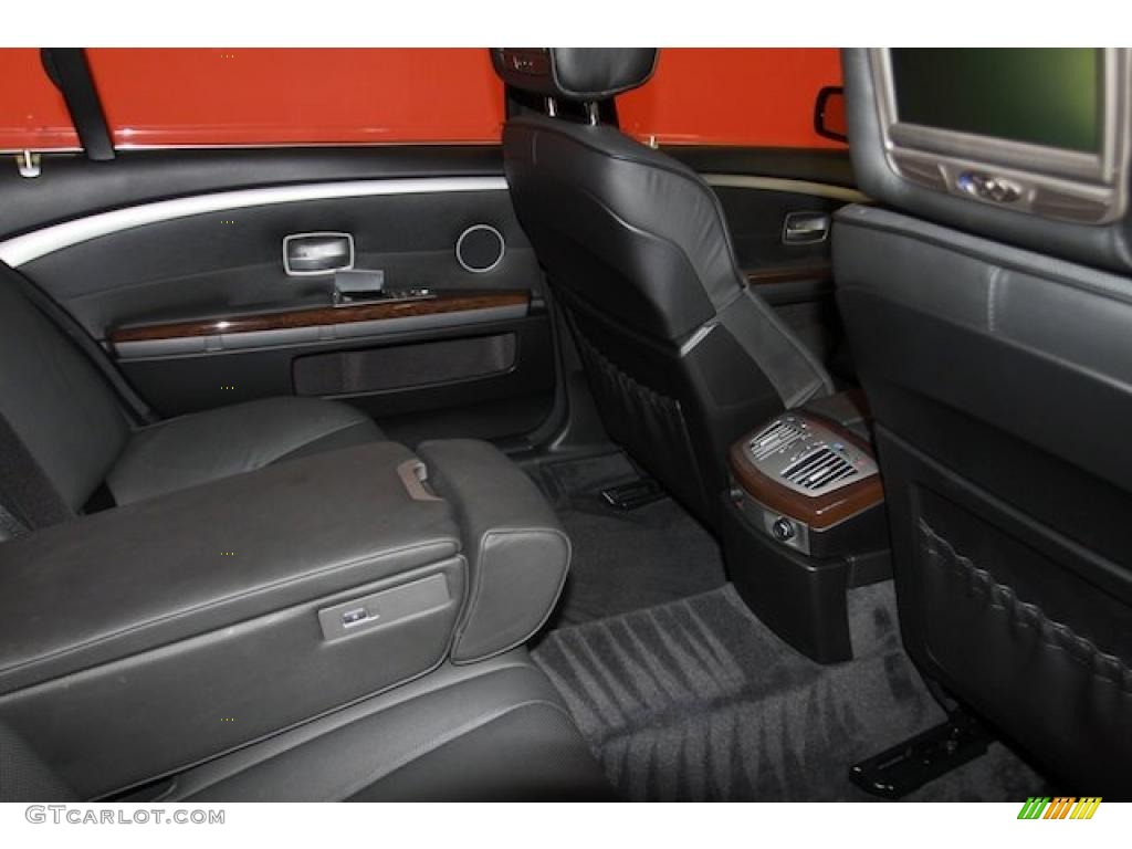 2008 7 Series 750Li Sedan - Azurite Black Metallic / Flannel Grey photo #15