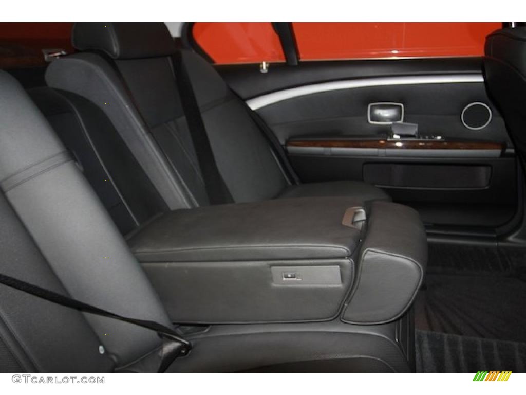 2008 7 Series 750Li Sedan - Azurite Black Metallic / Flannel Grey photo #16