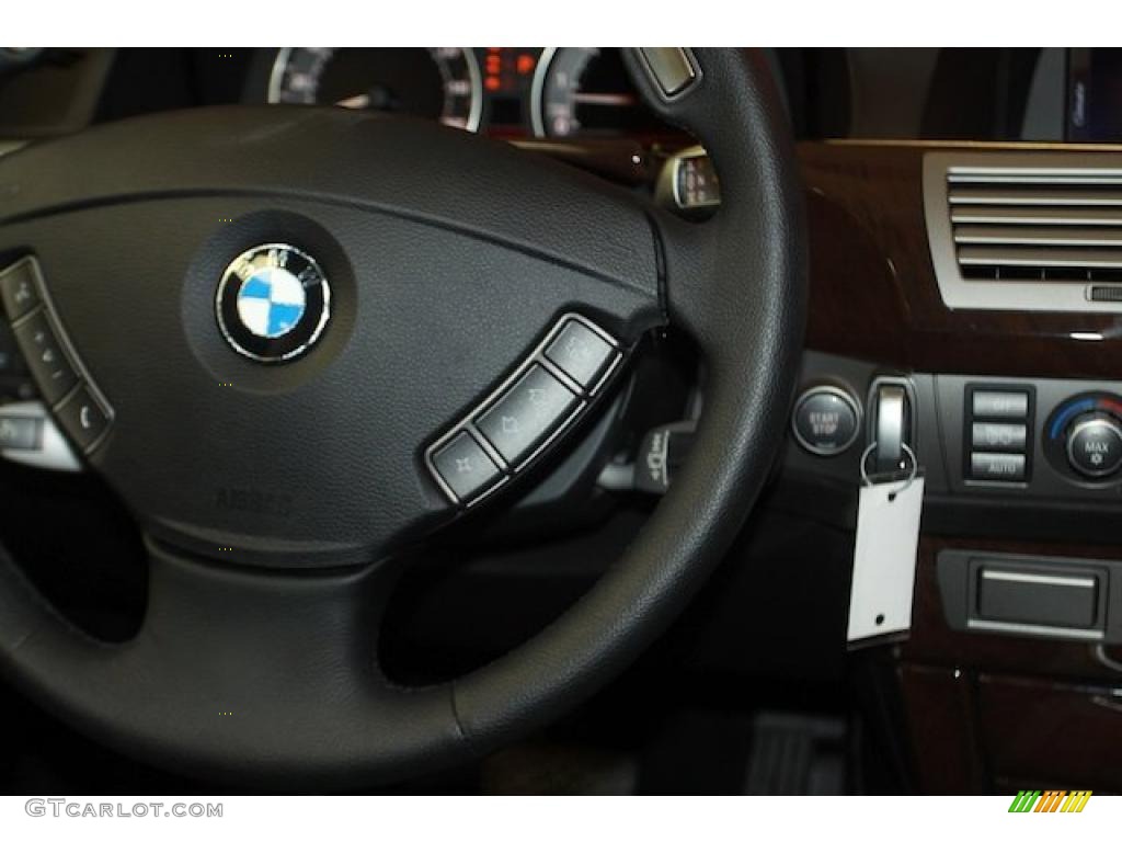 2008 7 Series 750Li Sedan - Azurite Black Metallic / Flannel Grey photo #29