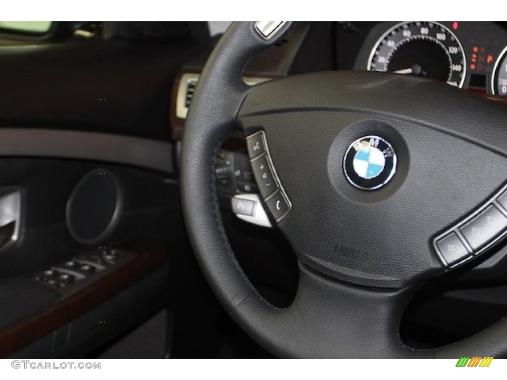 2008 7 Series 750Li Sedan - Azurite Black Metallic / Flannel Grey photo #30