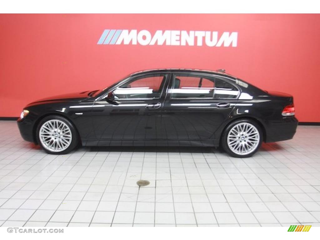 2008 7 Series 750Li Sedan - Azurite Black Metallic / Flannel Grey photo #35