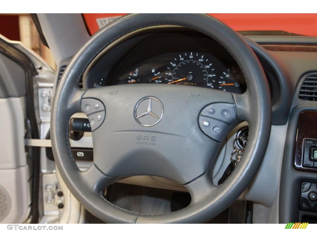 2002 CLK 320 Cabriolet - Brilliant Silver Metallic / Ash photo #20