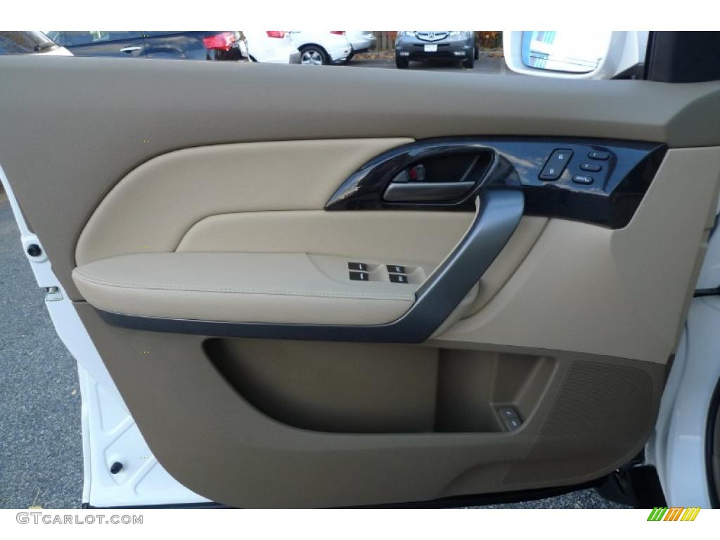 2009 Acura MDX Technology Parchment Door Panel Photo #40186587
