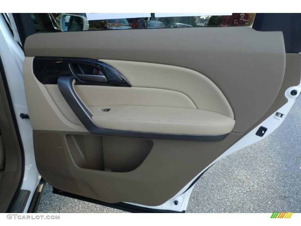 2009 Acura MDX Technology Parchment Door Panel Photo #40186755