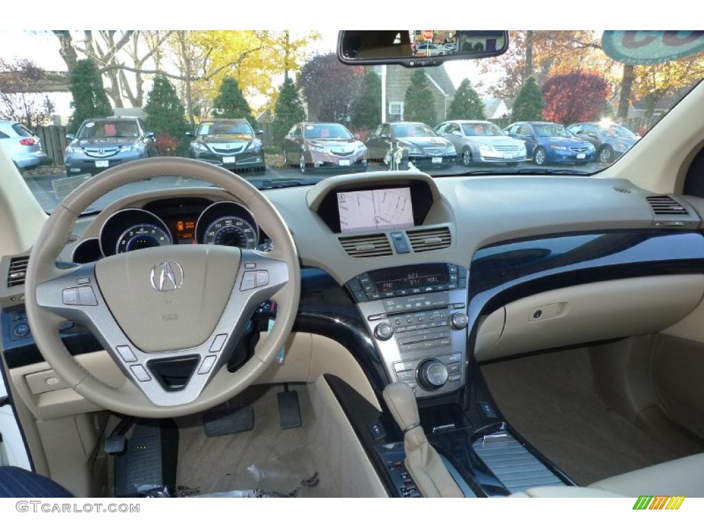 2009 Acura MDX Technology Parchment Dashboard Photo #40186980