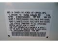 2009 Acura MDX Technology Info Tag