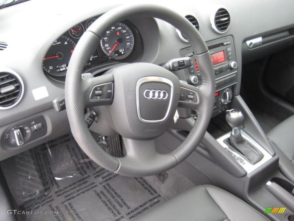 Black Interior 2011 Audi A3 2.0 TDI Photo #40187827