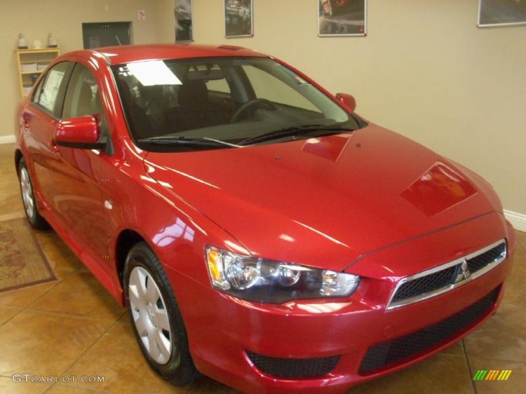 2011 Lancer ES - Rally Red Metallic / Black photo #18