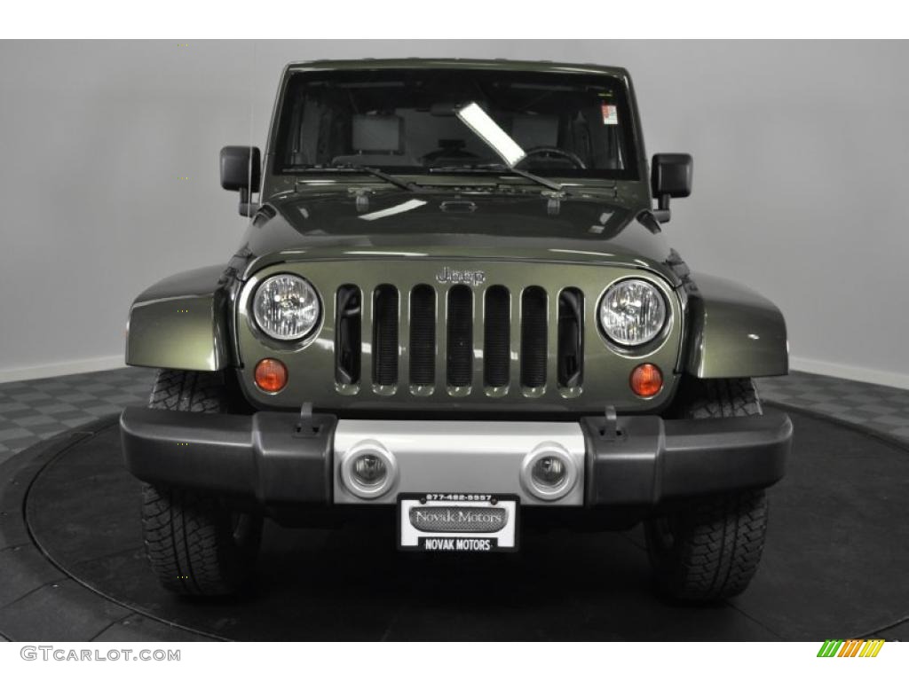 2009 Wrangler Unlimited Sahara 4x4 - Jeep Green Metallic / Dark Slate Gray/Medium Slate Gray photo #9