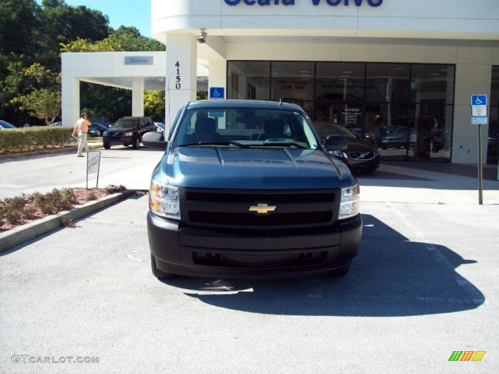 2008 Silverado 1500 Work Truck Regular Cab - Blue Granite Metallic / Dark Titanium photo #2