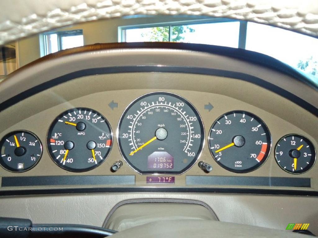 1999 Mercedes-Benz SL 500 Sport Roadster Gauges Photo #40191079