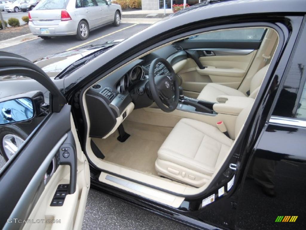 Parchment Interior 2010 Acura TL 3.5 Technology Photo #40192694
