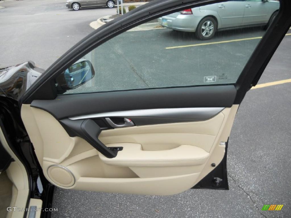 2010 Acura TL 3.5 Technology Parchment Door Panel Photo #40192766