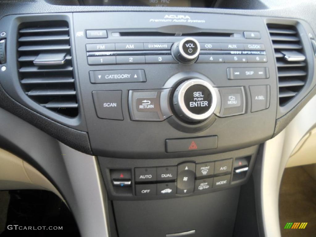 2010 TSX V6 Sedan - Basque Red Pearl / Parchment photo #15