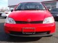 2001 Absolutely Red Toyota ECHO Sedan  photo #2