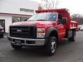Red - F550 Super Duty XL Regular Cab Dump Truck Photo No. 1