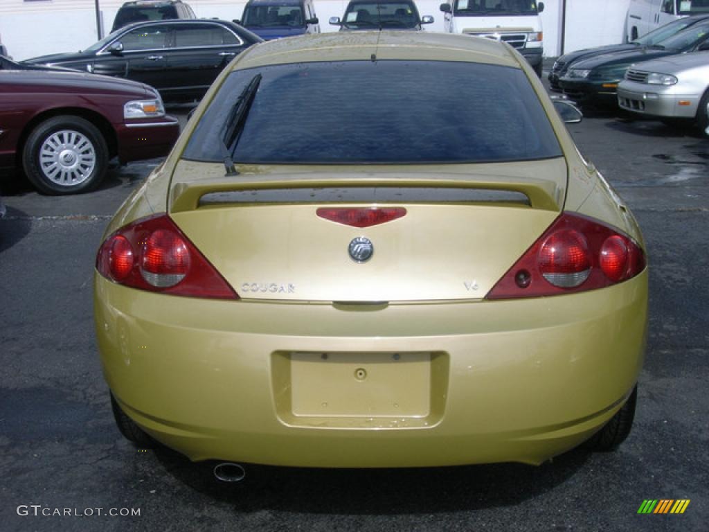 2000 Cougar V6 - Light Citrus Gold Metallic / Graystone photo #5