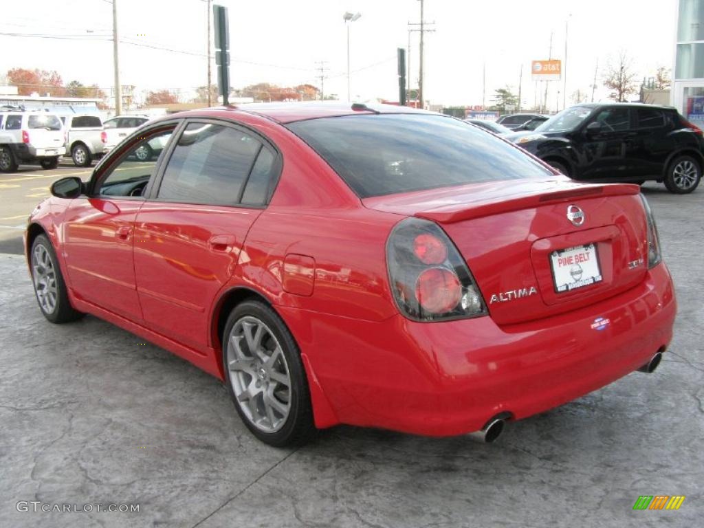2005 Altima 3.5 SE-R - Code Red / Charcoal photo #5