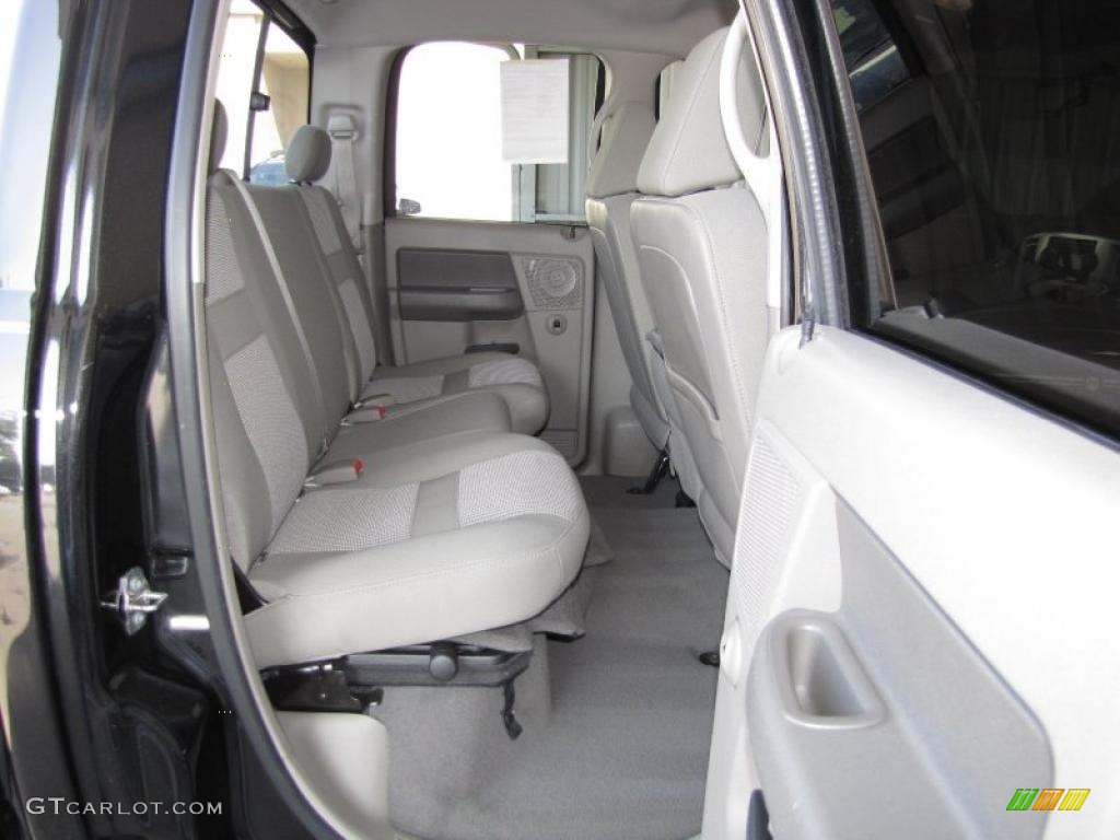 2007 Ram 1500 ST Quad Cab - Brilliant Black Crystal Pearl / Khaki Beige photo #11