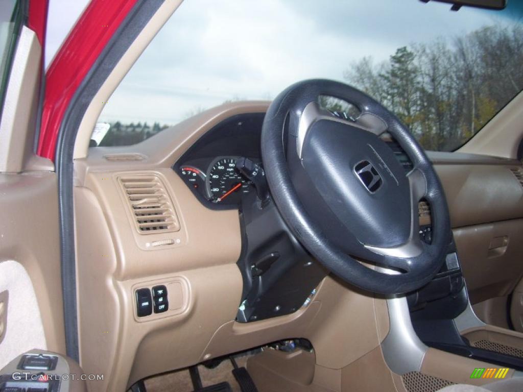 2004 Pilot LX 4WD - Redrock Pearl / Saddle photo #8