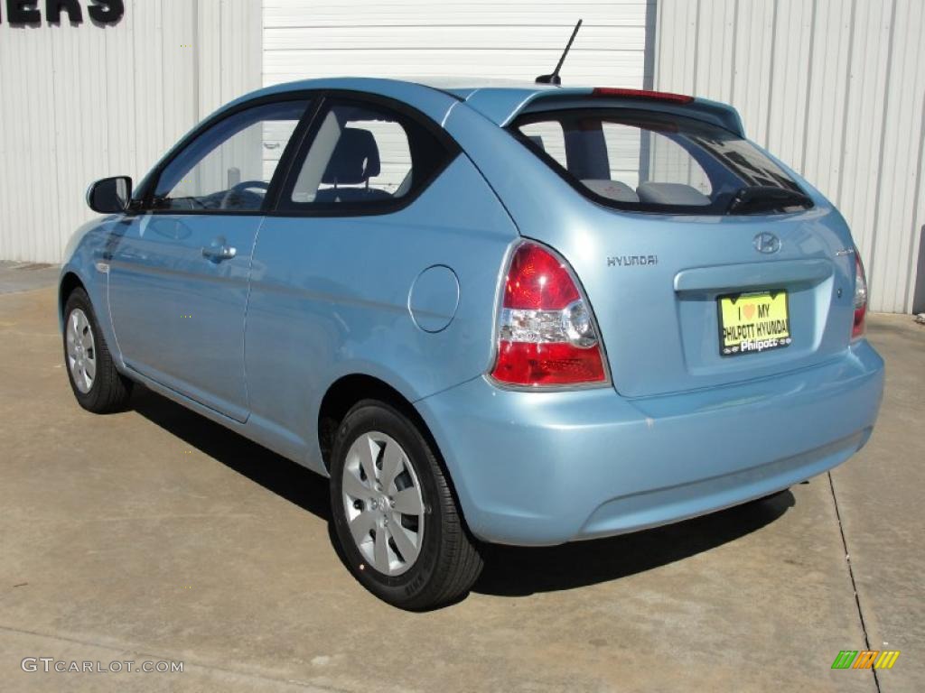 Ice Blue 2011 Hyundai Accent GS 3 Door Exterior Photo #40200724