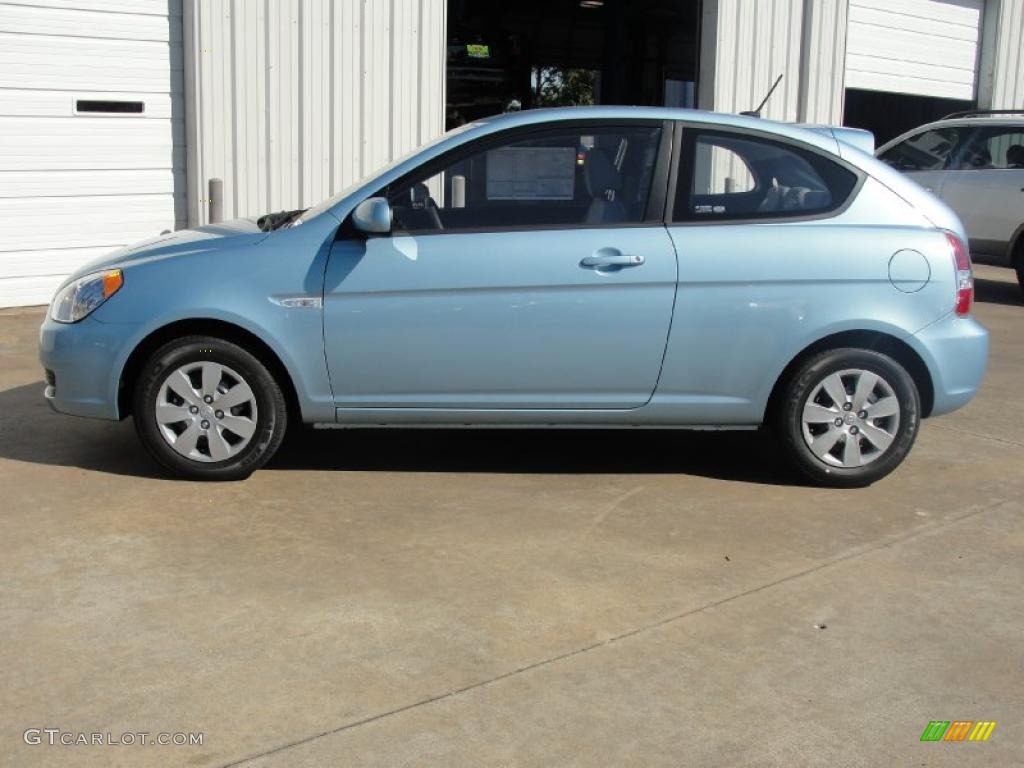 Ice Blue 2011 Hyundai Accent GS 3 Door Exterior Photo #40200736