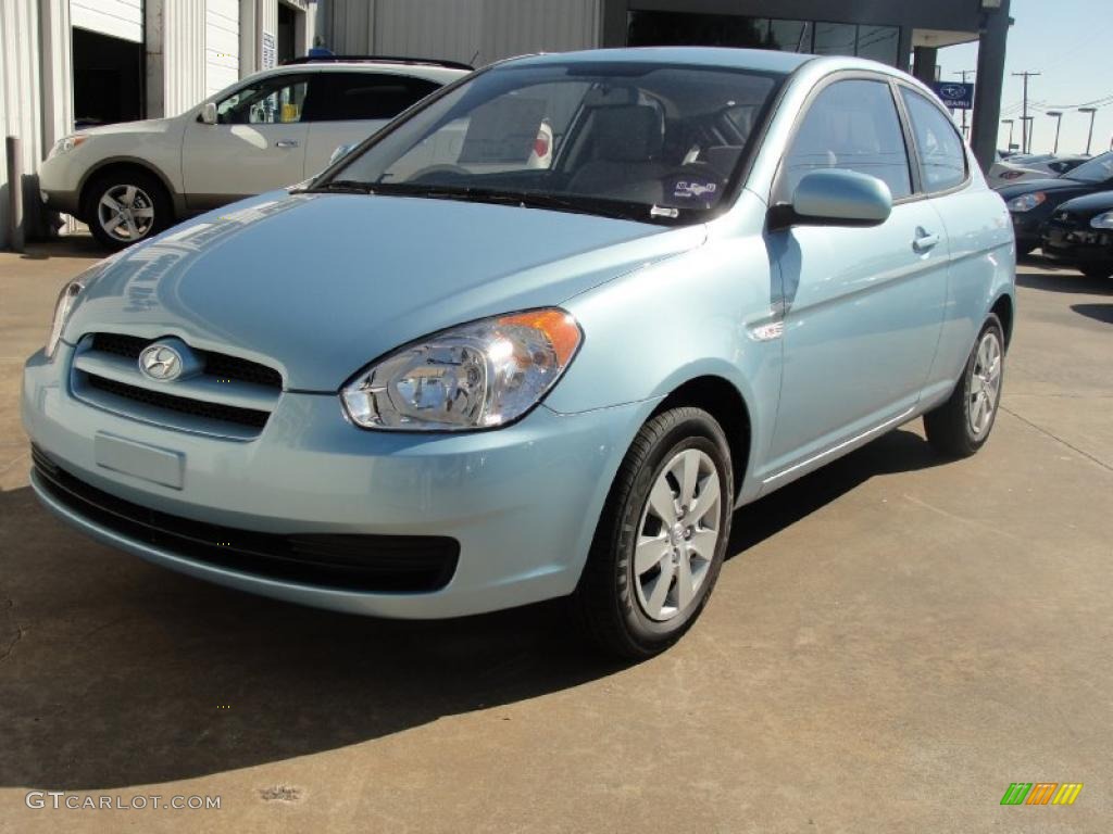 Ice Blue 2011 Hyundai Accent GS 3 Door Exterior Photo #40200752