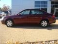 2009 Dark Cherry Red Hyundai Sonata GLS V6  photo #3