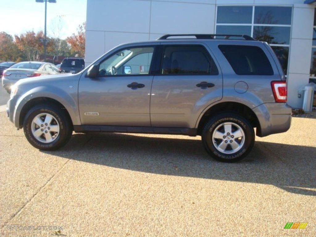 2008 Escape XLT V6 4WD - Tungsten Grey Metallic / Camel photo #3