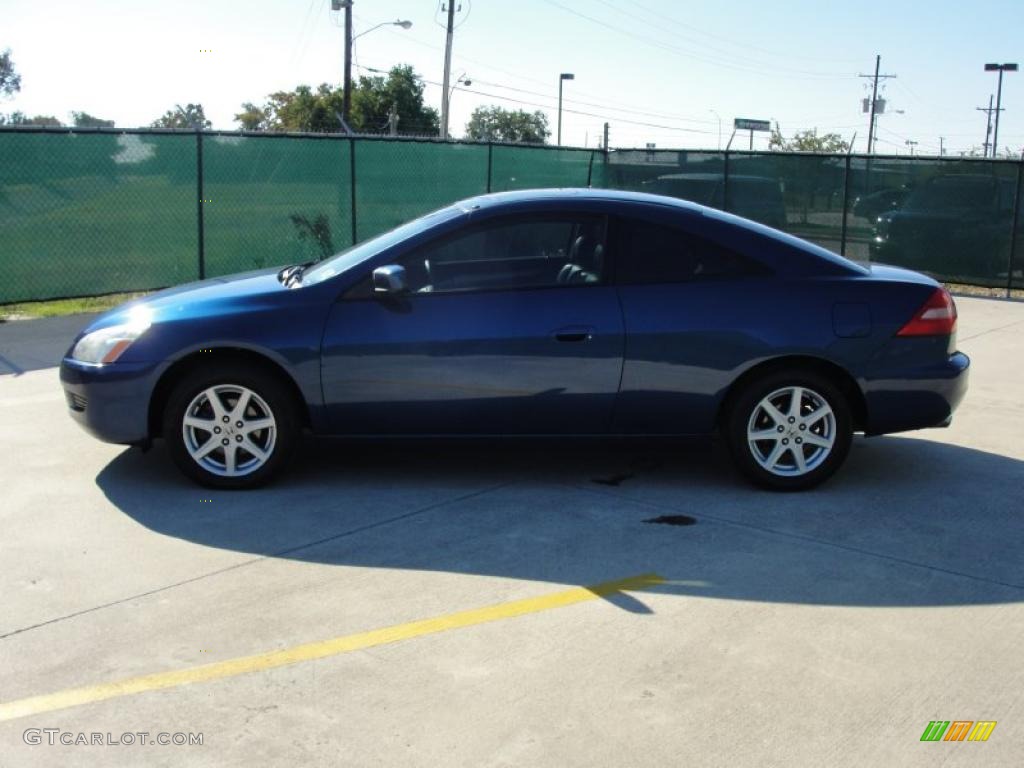 2003 Accord EX V6 Coupe - Sapphire Blue Pearl / Black photo #6