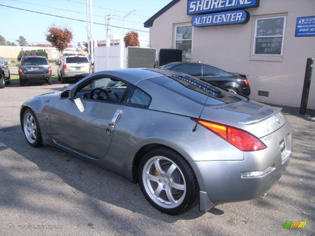 2003 350Z Track Coupe - Chrome Silver / Carbon Black photo #3