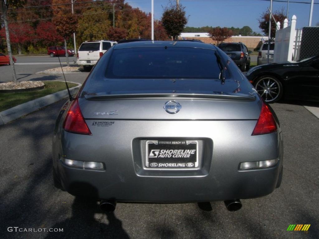 2003 350Z Track Coupe - Chrome Silver / Carbon Black photo #4