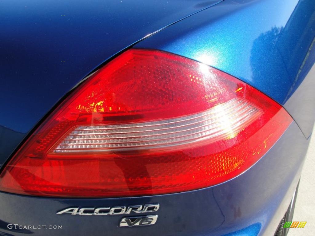 2003 Accord EX V6 Coupe - Sapphire Blue Pearl / Black photo #18