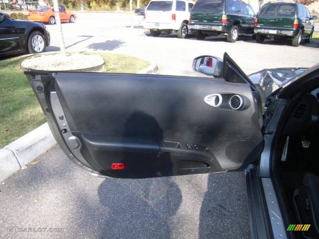 2003 Nissan 350Z Track Coupe Carbon Black Door Panel Photo #40204164