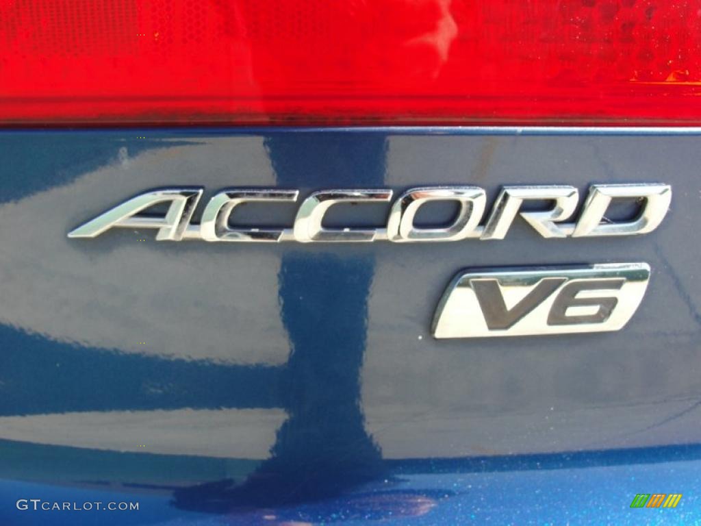 2003 Accord EX V6 Coupe - Sapphire Blue Pearl / Black photo #19