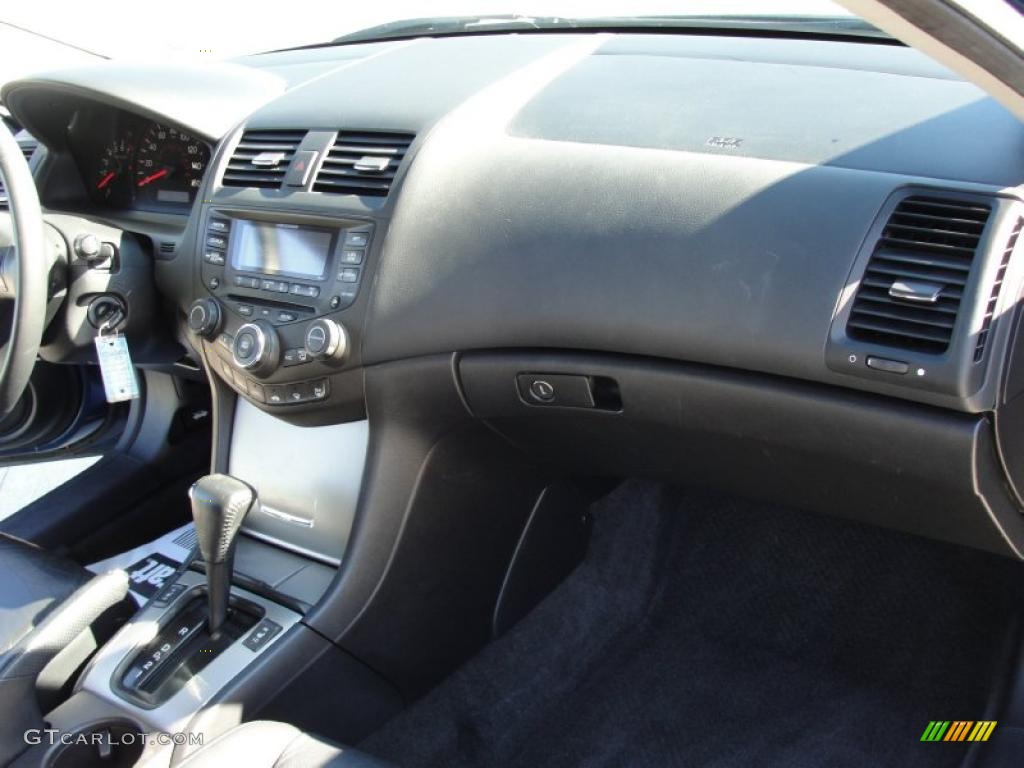 2003 Accord EX V6 Coupe - Sapphire Blue Pearl / Black photo #23