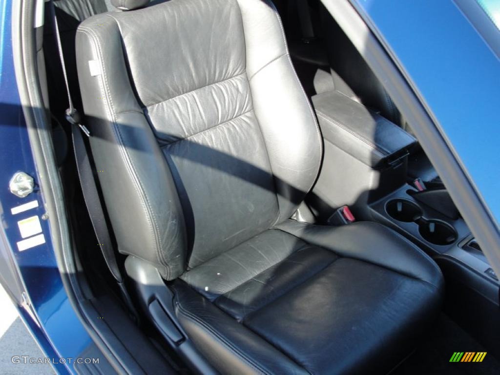 2003 Accord EX V6 Coupe - Sapphire Blue Pearl / Black photo #24